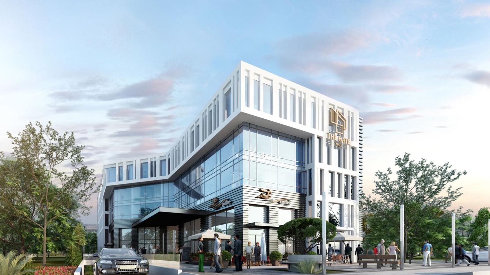 The Gate Mall, Tenth of Ramadan City — structural frame completed.
