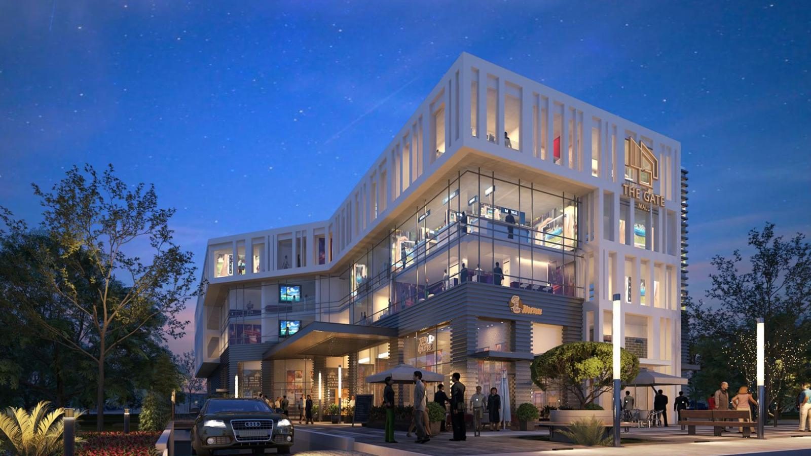 The Gate Mall — completed structural frame.